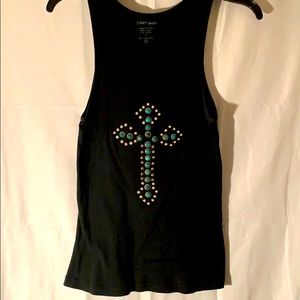 Black cross tank